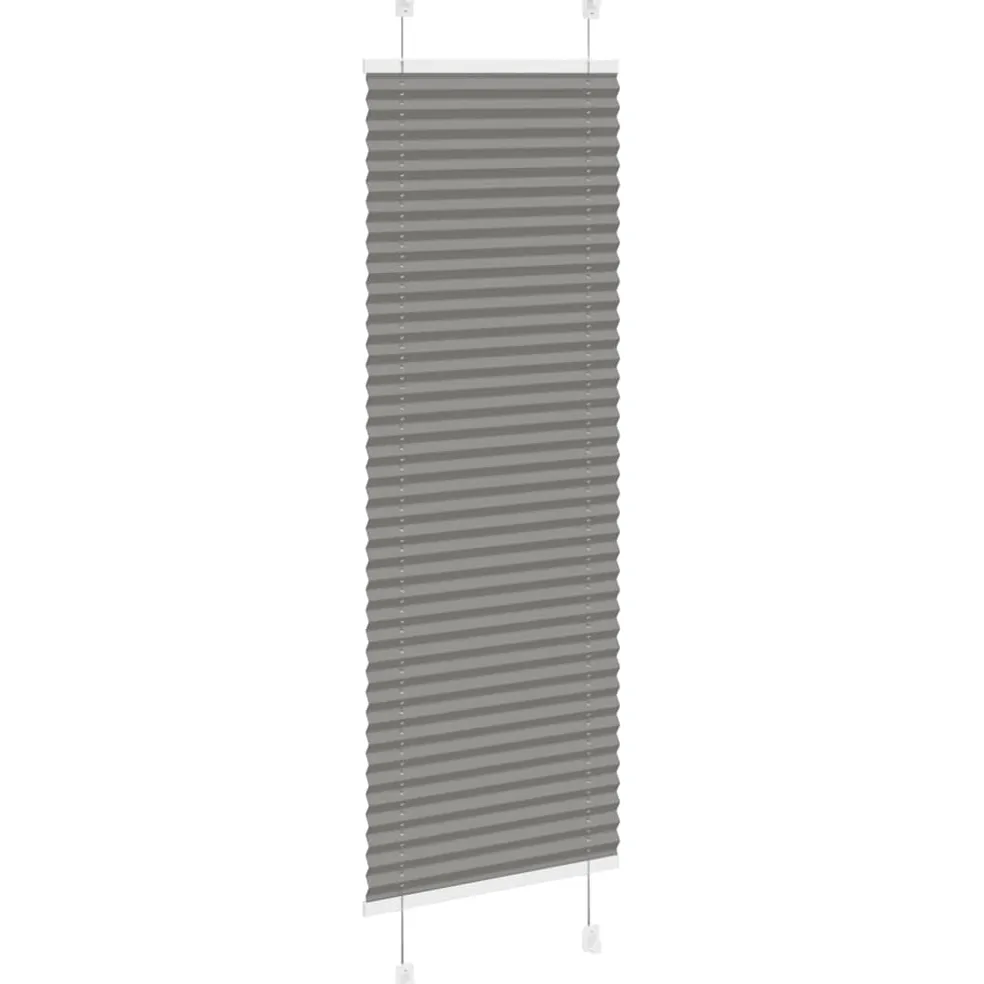 vidaXL Plissé rolgordijn 40x100 cm stofbreedte 39,4 cm antraciet