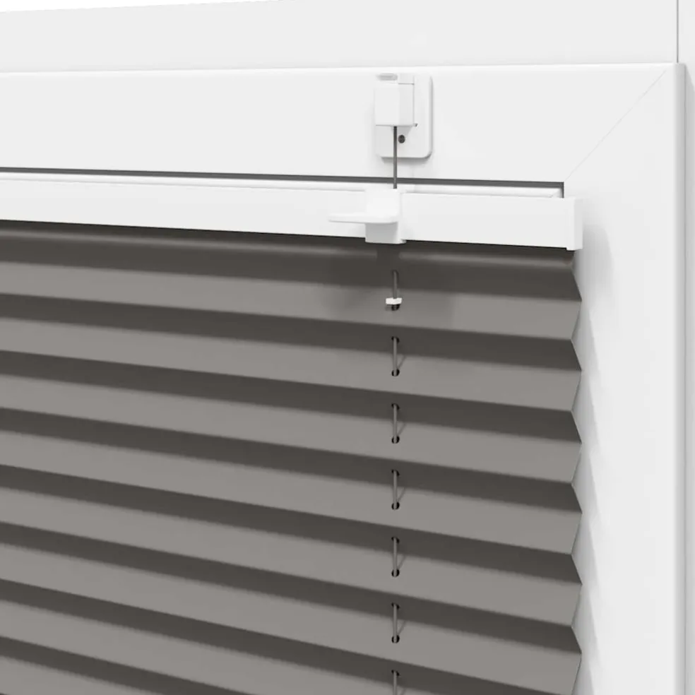 vidaXL Plissé rolgordijn 40x100 cm stofbreedte 39,4 cm antraciet