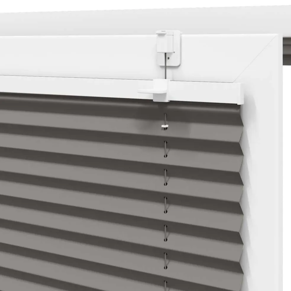 vidaXL Plissé rolgordijn 40x100 cm stofbreedte 39,4 cm antraciet