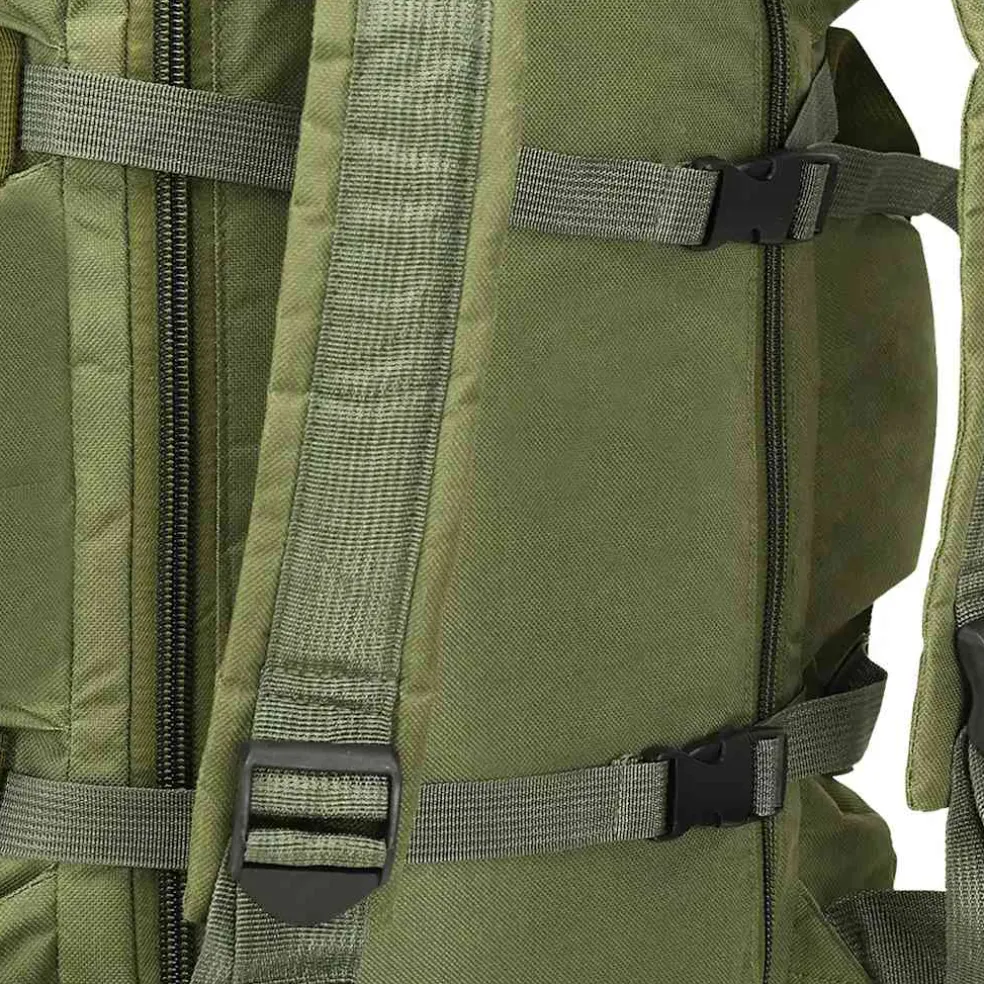 vidaXL Plunjezak 3-in-1 legerstijl 45 L olijfgroen