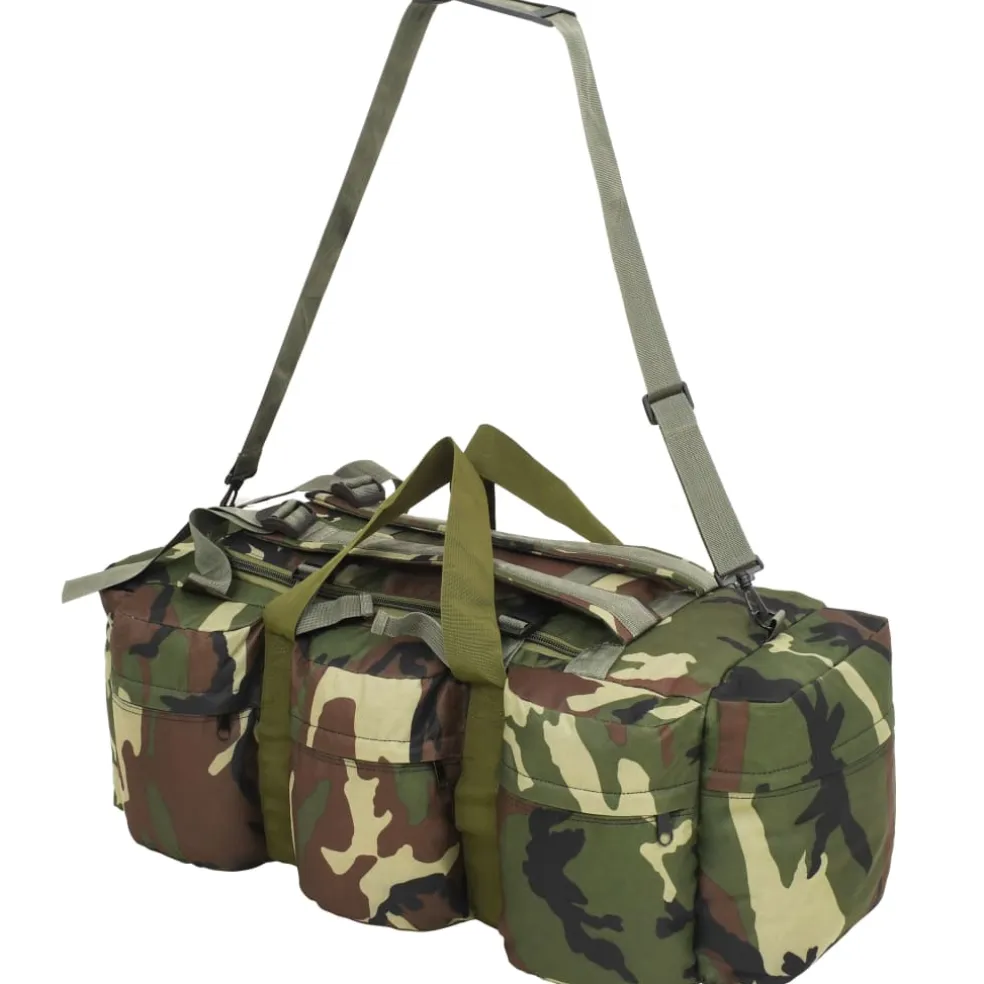 vidaXL Plunjezak 3-in-1 legerstijl 45 L zwart