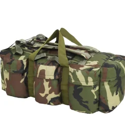 vidaXL Plunjezak 3-in-1 legerstijl 45 L zwart