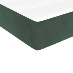 vidaXL Pocketveringmatras medium 80x200x20 cm fluweel donkergroen