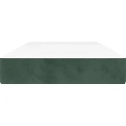 vidaXL Pocketveringmatras medium 80x200x20 cm fluweel donkergroen