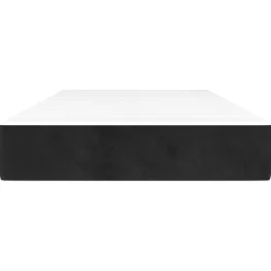 vidaXL Pocketveringmatras medium 80x200x20 cm fluweel zwart