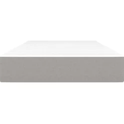 vidaXL Pocketveringmatras medium 80x200x20 cm stof lichtgrijs