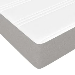 vidaXL Pocketveringmatras medium 80x200x20 cm stof lichtgrijs