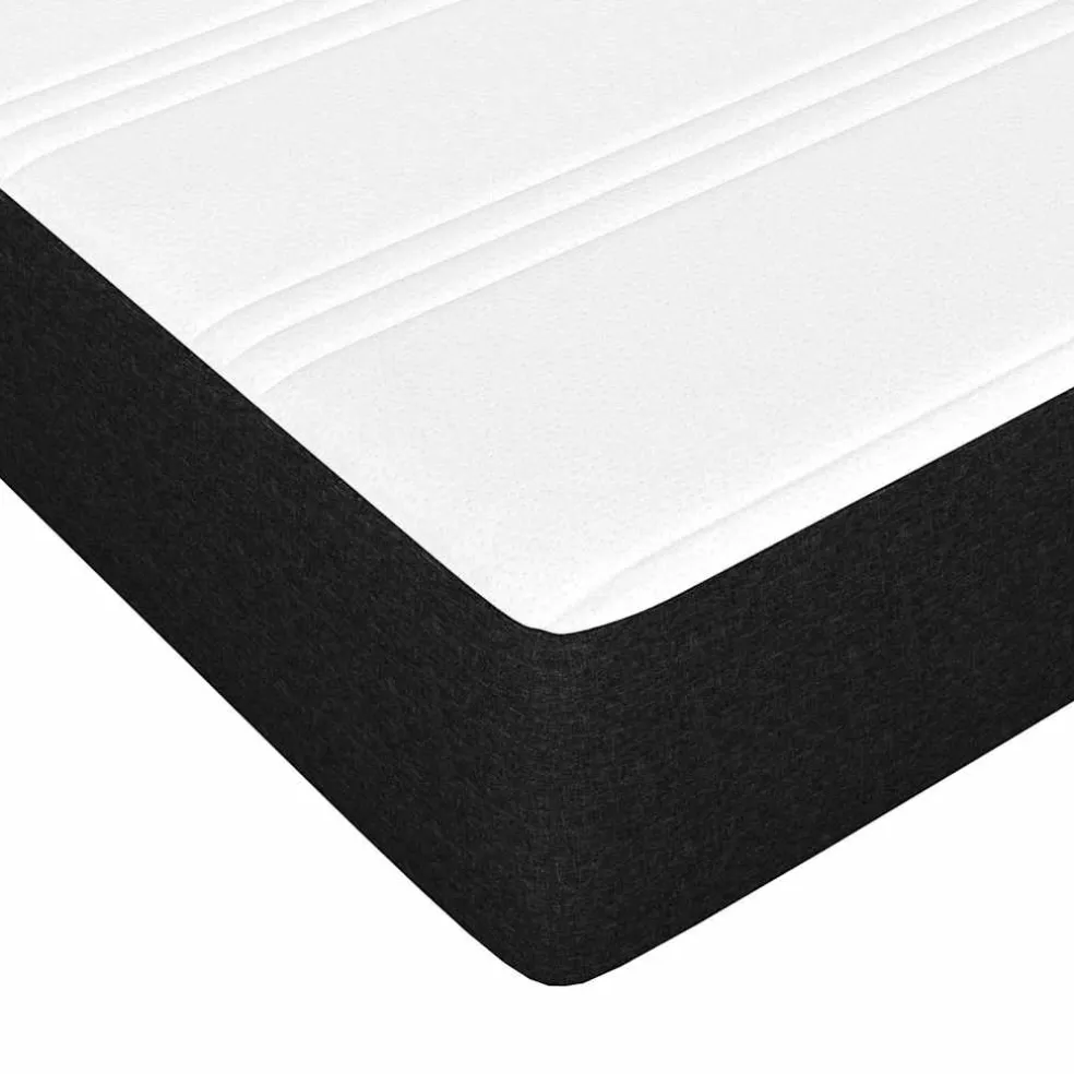 vidaXL Pocketveringmatras medium 80x200x20 cm stof zwart