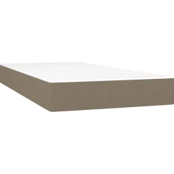 vidaXL Pocketveringmatras medium 80x200x20 cm stof taupe