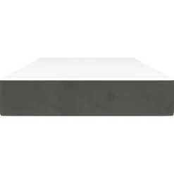vidaXL Pocketveringmatras medium twin 100x190x20 cm fluweel donkergrijs
