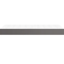 vidaXL Pocketveringmatras medium 80x200x20 cm kunstleer grijs