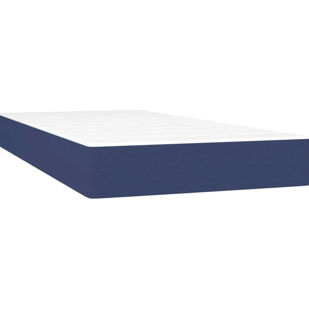 vidaXL Pocketveringmatras medium 80x200x20 cm stof blauw