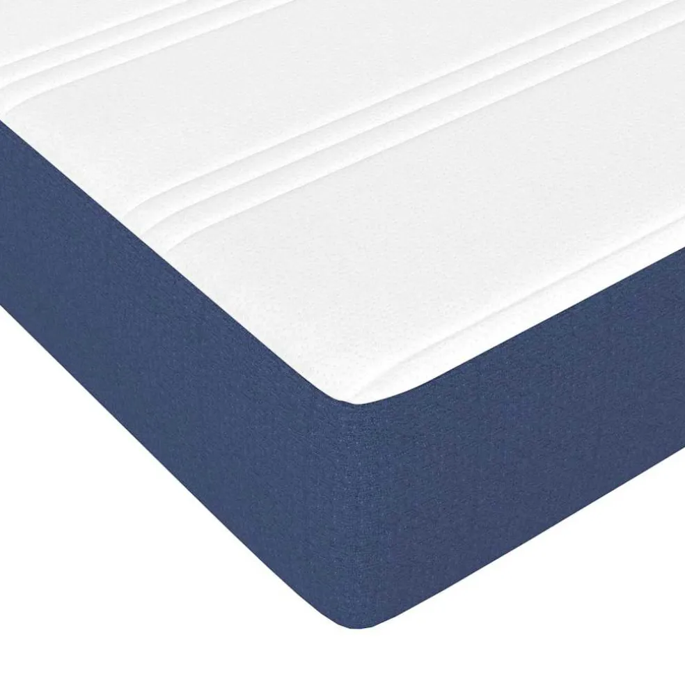 vidaXL Pocketveringmatras medium 80x200x20 cm stof blauw