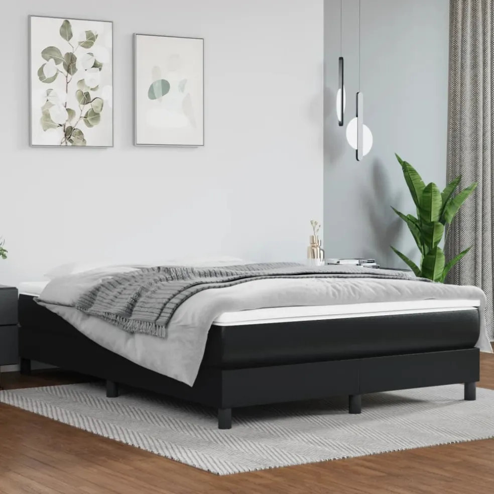 vidaXL Pocketveringmatras medium 80x200x20 cm kunstleer wit