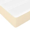 vidaXL Pocketveringmatras medium 180x200x20 cm kunstleer crèmekleurig