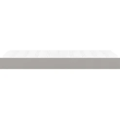 vidaXL Pocketveringmatras medium twin 100x190x20 cm stof lichtgrijs