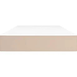 vidaXL Pocketveringmatras medium 80x200x20 cm kunstleer cappuccinokleurig