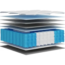 vidaXL Pocketveringmatras middelhard-hard 80x200 cm