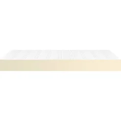 vidaXL Pocketveringmatras medium 120x200x20 cm kunstleer crèmekleurig
