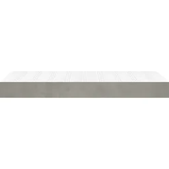 vidaXL Pocketveringmatras medium twin XL 100x203x20 cm fluweel lichtgrijs
