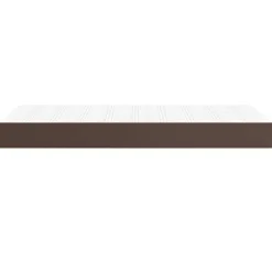 vidaXL Pocketveringmatras medium 90x200x20 cm kunstleer bruin