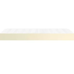 vidaXL Pocketveringmatras medium 80x200x20 cm kunstleer crèmekleurig