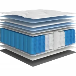 vidaXL Pocketveringmatras middelhard-hard 80x200 cm