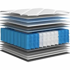 vidaXL Pocketveringmatras Medium Plus 190 x 140 x 33 cm
