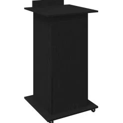 vidaXL Podium Zwart Eiken Bewerkt hout 55 x 55 x 107 cm