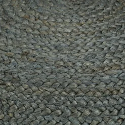 vidaXL Poef handgemaakt 45x30 cm jute olijfgroen