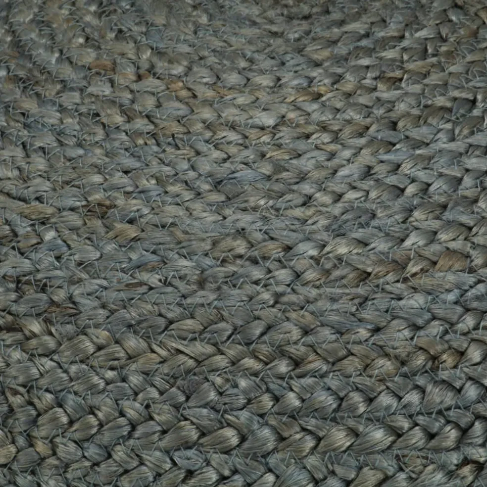 vidaXL Poef handgemaakt 45x30 cm jute olijfgroen
