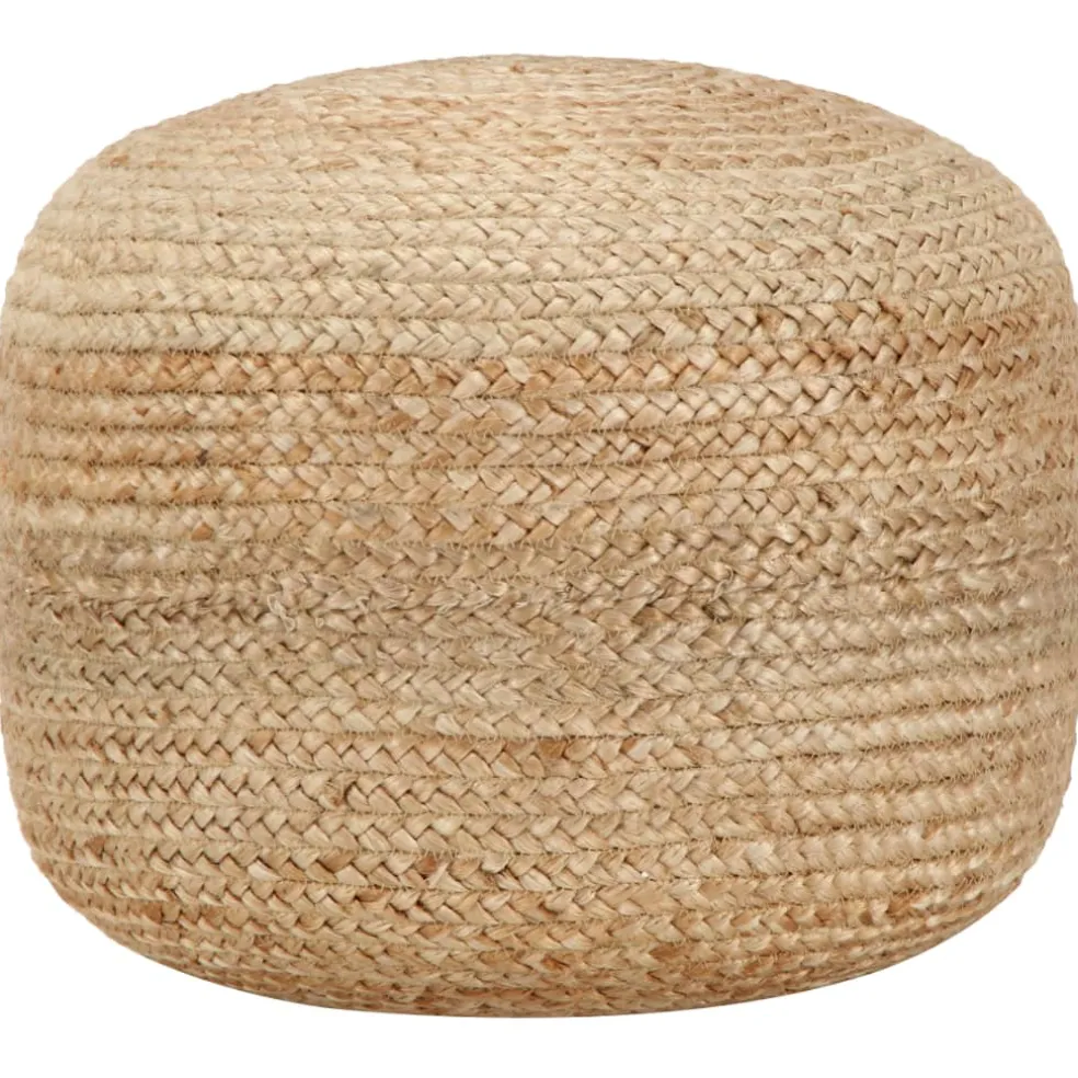 vidaXL Poef handgemaakt 45x30 cm jute