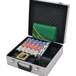 vidaXL Poker/blackjack set met 600 chips aluminium