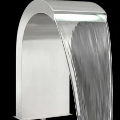 vidaXL Pool Waterval met LED Roestvrij staal 304 45 x 30 x 65 cm