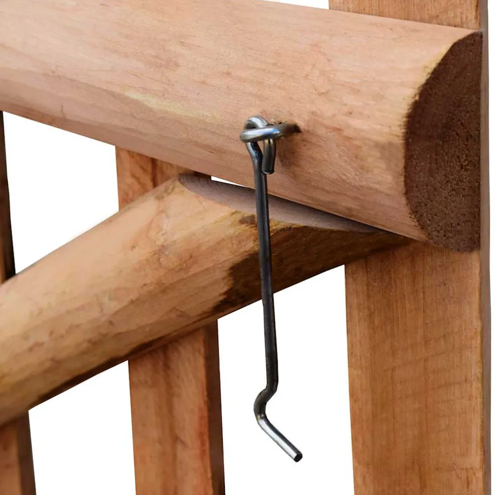 vidaXL Poort enkel 100x60 cm geïmpregneerd hazelaarhout