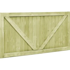 vidaXL Poorten 2 st 300x75 cm geïmpregneerd grenenhout