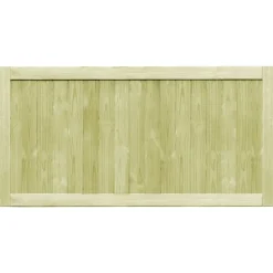 vidaXL Poorten 2 st 300x75 cm geïmpregneerd grenenhout