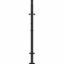 vidaXL Poort met kruisontwerp 100x100 cm staal zwart