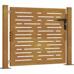 vidaXL Poort vierkant 100x75 cm cortenstaal