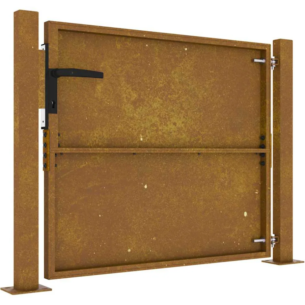 vidaXL Poort 100x75 cm cortenstaal