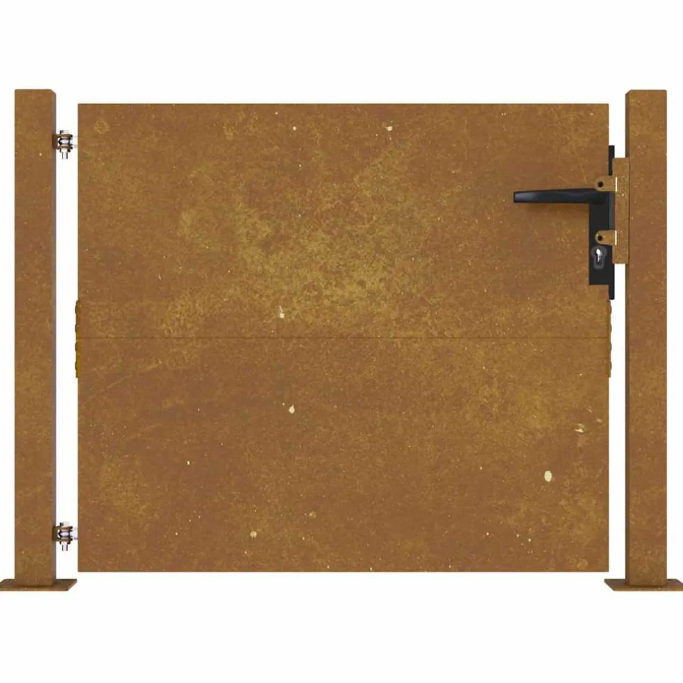 vidaXL Poort 100x75 cm cortenstaal
