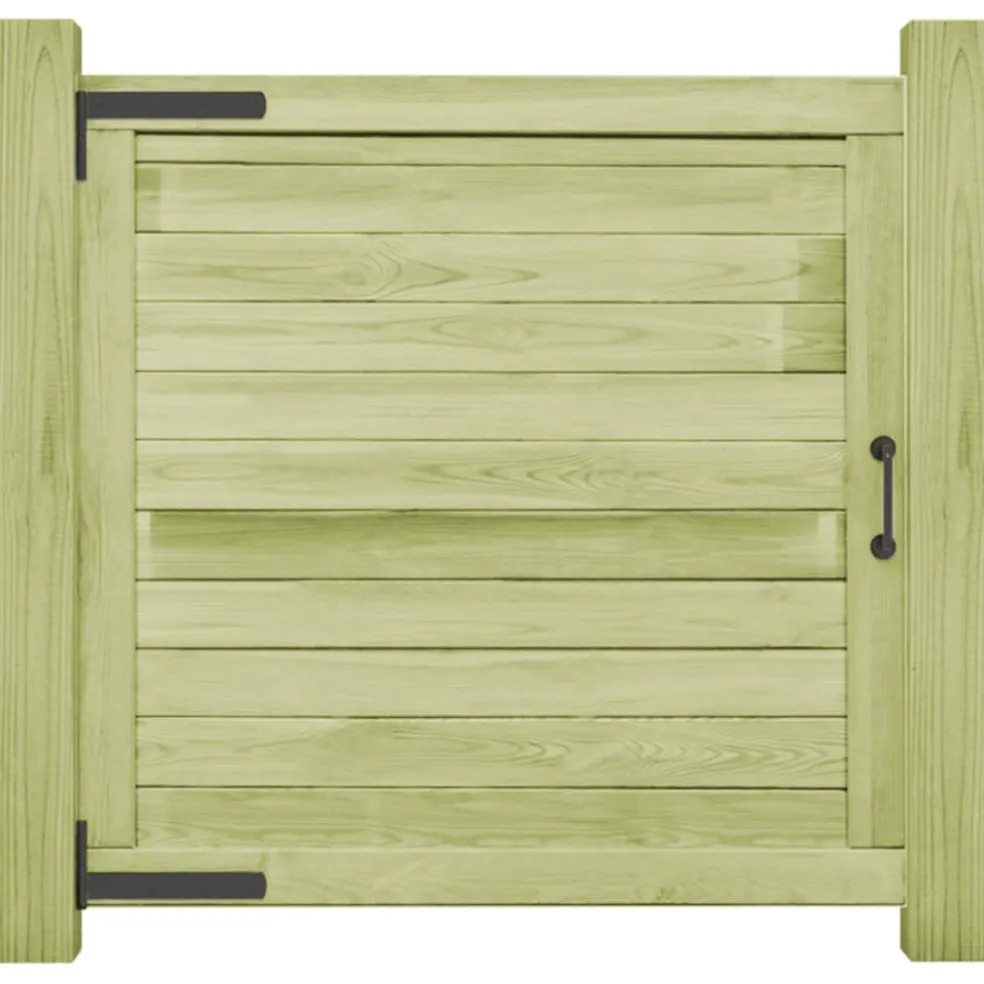 vidaXL Poort 100x100 cm geïmpregneerd grenenhout