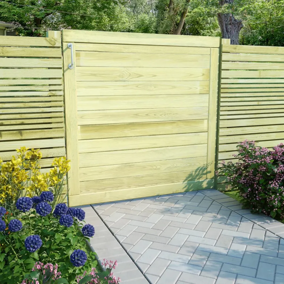 vidaXL Poort 100x100 cm geïmpregneerd grenenhout
