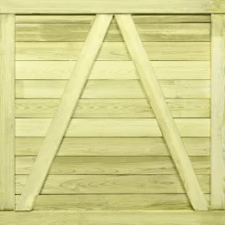 vidaXL Poort 100x100 cm geïmpregneerd grenenhout