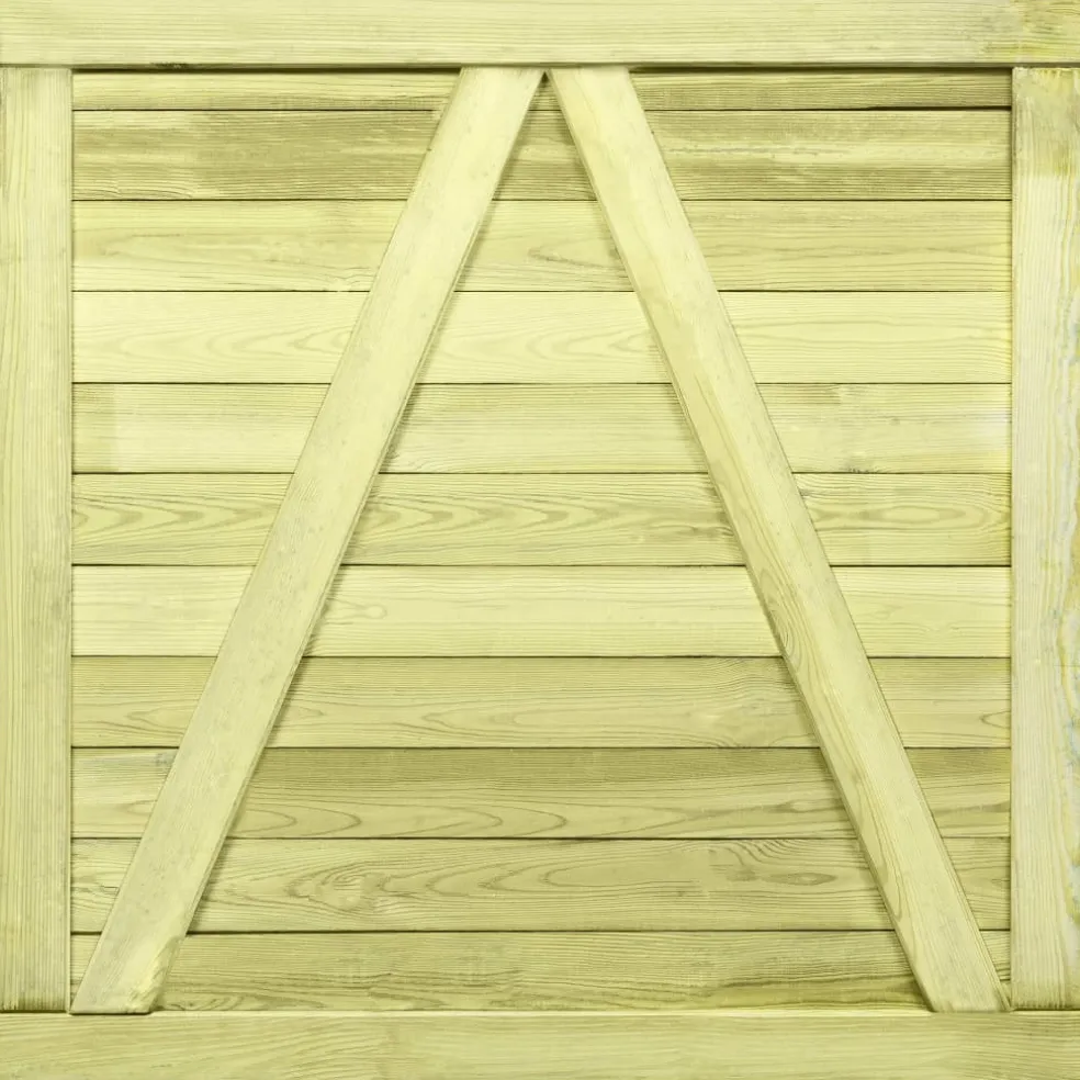 vidaXL Poort 100x100 cm geïmpregneerd grenenhout