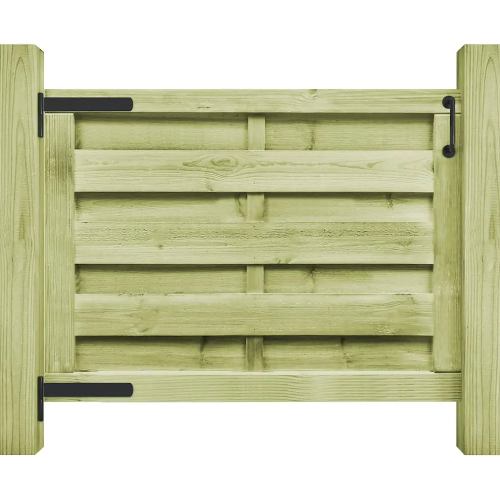 vidaXL Poort 100x75 cm geïmpregneerd grenenhout groen
