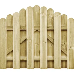 vidaXL Poort 100x125 cm groen geïmpregneerd grenenhout