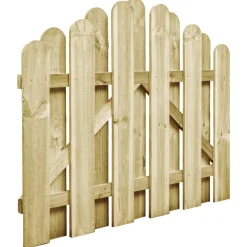 vidaXL Poort 100x125 cm groen geïmpregneerd grenenhout