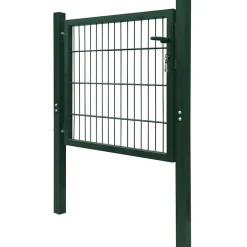 vidaXL Poort 100x100 cm staal groen