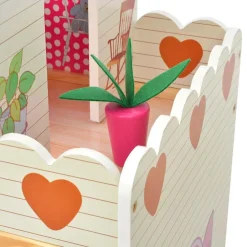 vidaXL Poppenhuis 3 verdiepingen 60x30x90 cm hout